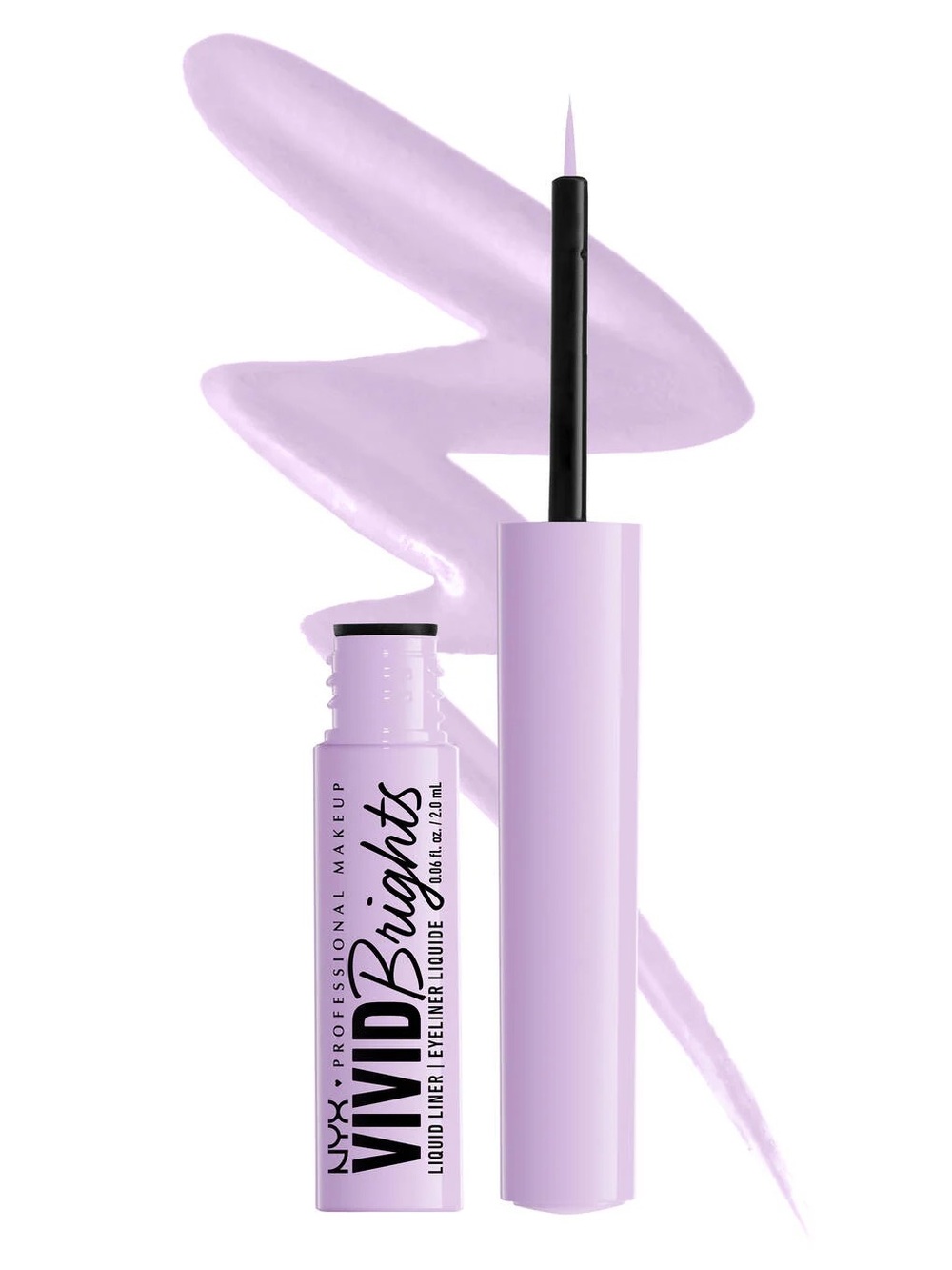 NYX Vivid Brights Liquid Eyeliner - Lilac Link, NEW